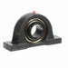 Sealmaster EMP-47 HT Mounted Ball Bearings, Black Oxide Bearing, Pillow Block Bearings, 2-15/16" Diameter, Cast Iron Housing, Set Screw Locking, Nomex Seal, High Temperature Seal, High Temperature Grease, Wide Inner Race