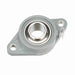 Sealmaster CRFTC-PN20R Mounted Ball Bearings, Phosphorous Nickel Coated Bearing, 2 Bolt Flange Bearings, 1-1/4" Diameter, Thermoplastic Housing,  Set Screw Locking, High Performance Seal (HPS), Wide Inner Race