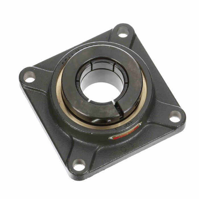 Sealmaster ESF-36T AMD Mounted Ball Bearings, Black Oxide Bearing, 4 Bolt Flange Bearings, 2-1/4" Diameter, Cast Iron Housing, Concentric Locking, Nomex Seal, High Temperature, Wide Inner Race