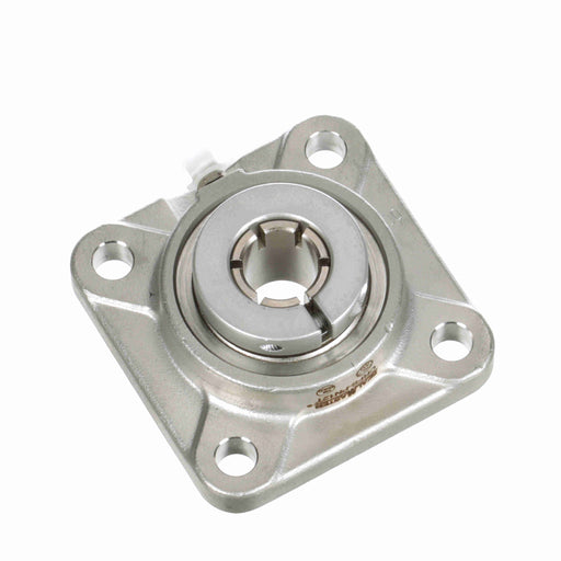 Sealmaster CRFS-PN12T Mounted Ball Bearings, Phosphorous Nickel Coated Bearing, 4 Bolt Flange Bearings, 3/4" Diameter, Stainless Steel Housing, Concentric Locking, High Performance Seal (HPS), Wide Inner Race