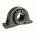 Sealmaster NP-39T HI Mounted Ball Bearings, Black Oxide Bearing, Pillow Block Bearings, 2-7/16" Diameter, Cast Iron Housing, Concentric Locking, Nomex Seal, High Performance, High Temperature Seal, High Temperature Grease, Krytox 226 Grease, Wide Inner Race