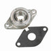 Sealmaster CRBFTS-PN23T RMW Mounted Ball Bearings, Phosphorous Nickel Coated Bearing, 2 Bolt Flange Bearings, 1-7/16" Diameter, Stainless Steel Housing, Concentric Locking, High Performance Seal (HPS), Reduced Maintenance - Lubed for Life, Machined For Bolt on End Cap and Backside Shield Included, Wide Inner Race