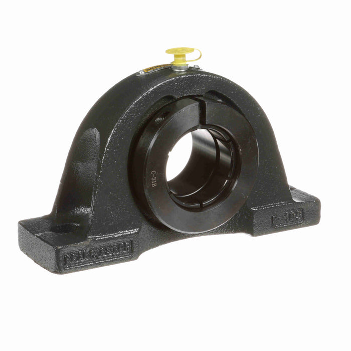 Sealmaster NP-31T CXU Mounted Ball Bearings, Black Oxide Bearing, Pillow Block Bearings, 1-15/16" Diameter, Cast Iron Housing, Concentric Locking, Felt Labyrinth Seal, Air Handling Housing Fit, Wide Inner Race