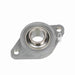 Sealmaster CRFTC-PN22 Mounted Ball Bearings, Phosphorous Nickel Coated Bearing, 2 Bolt Flange Bearings, 1-3/8" Diameter, Thermoplastic Housing,  Set Screw Locking, High Performance Seal (HPS), Wide Inner Race