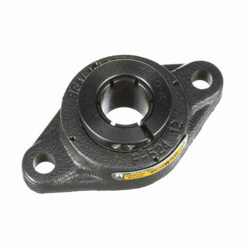 Sealmaster BSFT-16TH RMD Mounted Ball Bearings, Black Oxide Bearing, 2 Bolt Flange Bearings, 1" Diameter, Cast Iron Housing, Concentric Locking, Felth Labyrinth Seal, Reduced Maintenance - Lubed for Life, Wide Inner Race