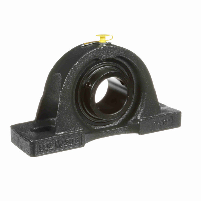 Sealmaster MP-32 DRT Mounted Ball Bearings, Black Oxide Bearing, Pillow Block Bearings, 2" Diameter, Cast Iron Housing, Set Screw Locking, Triple Lip Seal, High Contamination, Wide Inner Race