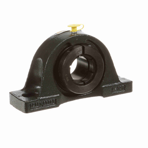 Sealmaster NP-24T DRT Mounted Ball Bearings, Black Oxide Bearing, Pillow Block Bearings, 1-1/2" Diameter, Cast Iron Housing, Concentric Locking, Triple Lip Seal, High Contamination, Wide Inner Race