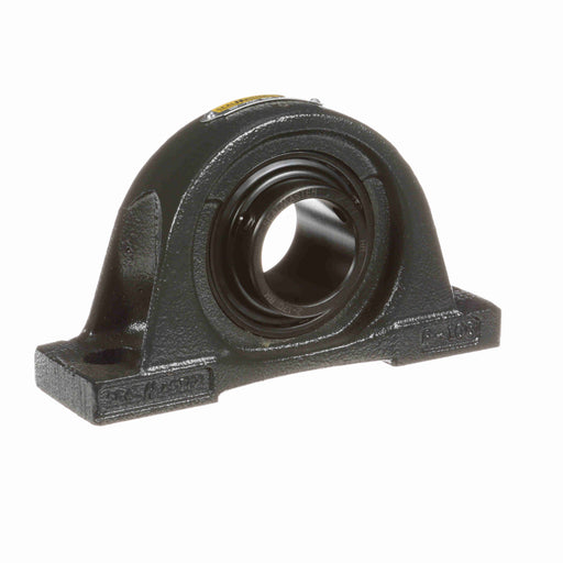 Sealmaster NP-23C RM Mounted Ball Bearings, Black Oxide Bearing, Pillow Block Bearings, 1-7/16" Diameter, Cast Iron Housing, Set Screw Locking, Contact Seal, Reduced Maintenance - Lubed for Life, Wide Inner Race