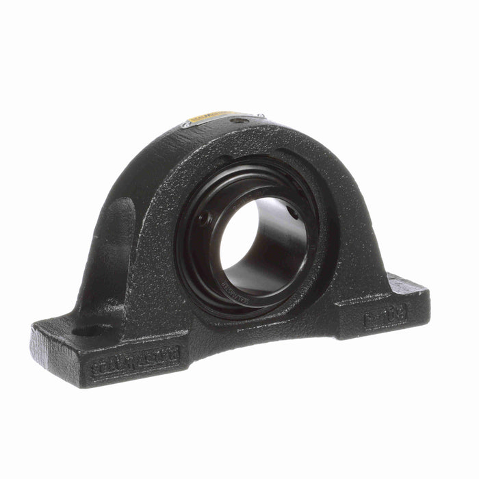 Sealmaster NP-31C RM Mounted Ball Bearings, Black Oxide Bearing, Pillow Block Bearings, 1-15/16" Diameter, Cast Iron Housing, Set Screw Locking, Contact Seal, Reduced Maintenance - Lubed for Life, Wide Inner Race