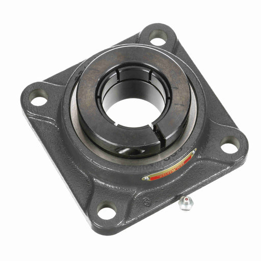 Sealmaster SFMH-32T Mounted Ball Bearings, Black Oxide Bearing, 4 Bolt Flange Bearings, 2" Diameter, Cast Iron Housing, Concentric Locking, Felt Labyrinth Seal, Wide Inner Race