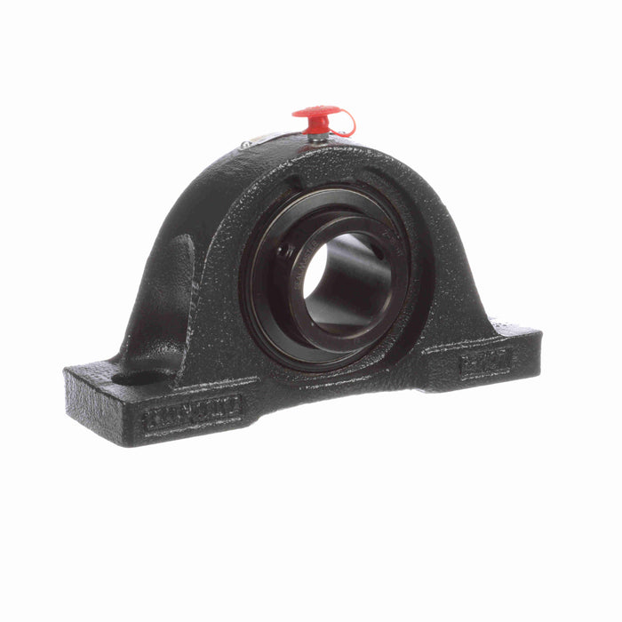 Sealmaster NP-24 HT Mounted Ball Bearings, Black Oxide Bearing, Pillow Block Bearings, 1-1/2" Diameter, Cast Iron Housing, Set Screw Locking, Nomex Seal, High Temperature Seal, High Temperature Grease, Wide Inner Race