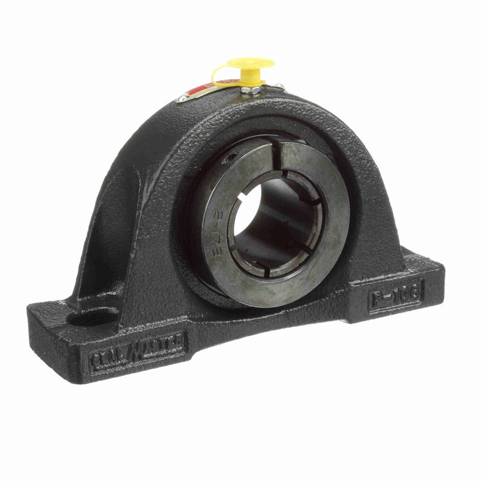 Sealmaster NP-24T HTA Mounted Ball Bearings, Black Oxide Bearing, Pillow Block Bearings, 1-1/2" Diameter, Cast Iron Housing, Concentric Locking, Felt Labyrinth Seal, Wide Inner Race