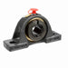 Sealmaster ENP-16T Mounted Ball Bearings, Black Oxide Bearing, Pillow Block Bearings, 1" Diameter, Cast Iron Housing, Concentric Locking, Felt Labyrinth Seal, Wide Inner Race