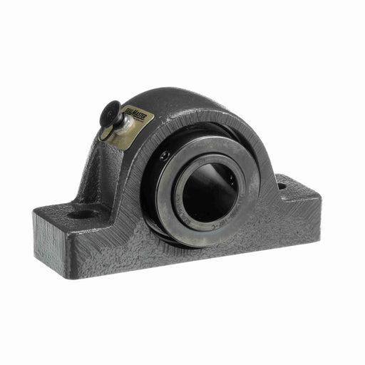 Sealmaster USRB5000-107-C Mounted Spherical Roller Bearings, Black Oxide Bearing, Pillow Block Bearings, 1-7/16" Diameter, Cast Iron Housing, Two Set Screw Lock Collars, Contact Seal, 