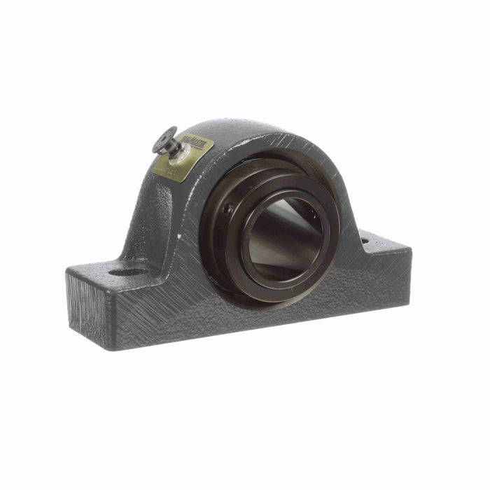 Sealmaster USRB5000-112-C Mounted Spherical Roller Bearings, Black Oxide Bearing, Pillow Block Bearings, 1-3/4" Diameter, Cast Iron Housing, Two Set Screw Lock Collars, Contact Seal, 