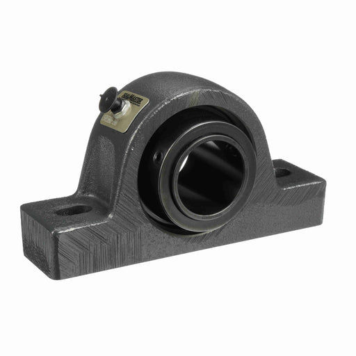 Sealmaster USRB5000-200 Mounted Spherical Roller Bearings, Black Oxide Bearing, Pillow Block Bearings, 2" Diameter, Cast Iron Housing, Two Set Screw Lock Collars, Felt Labyrinth Seal, 