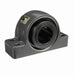 Sealmaster USRB5000-408 Mounted Spherical Roller Bearings, Black Oxide Bearing, 4 Bolt Pillow Block Bearings, 4-1/2" Diameter, Cast Iron Housing, Two Set Screw Lock Collars, Felt Labyrinth Seal, 