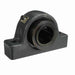 Sealmaster USRB5000-211 Mounted Spherical Roller Bearings, Black Oxide Bearing, Pillow Block Bearings, 2-11/16" Diameter, Cast Iron Housing, Two Set Screw Lock Collars, Felt Labyrinth Seal, 