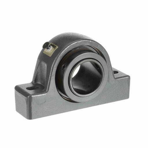 Sealmaster USRB5000-215-C Mounted Spherical Roller Bearings, Black Oxide Bearing, Pillow Block Bearings, 2-15/16" Diameter, Cast Iron Housing, Two Set Screw Lock Collars, Contact Seal, 