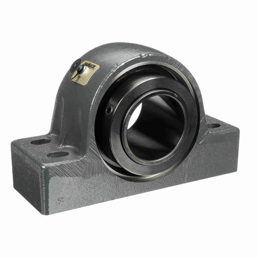 Sealmaster USRBF5000-215 Mounted Spherical Roller Bearings, Black Oxide Bearing, 4 Bolt Pillow Block Bearings, 2-15/16" Diameter, Cast Iron Housing, Two Set Screw Lock Collars, Felt Labyrinth Seal, 