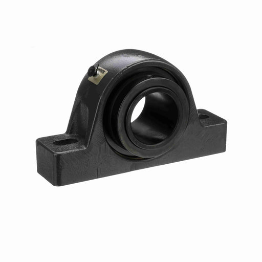 Sealmaster USRB5000-307-C Mounted Spherical Roller Bearings, Black Oxide Bearing, Pillow Block Bearings, 3-7/16" Diameter, Cast Iron Housing, Two Set Screw Lock Collars, Contact Seal, 