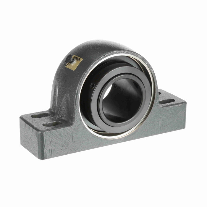 Sealmaster USRBF5000-208 Mounted Spherical Roller Bearings, Black Oxide Bearing, 4 Bolt Pillow Block Bearings, 2-1/2" Diameter, Cast Iron Housing, Two Set Screw Lock Collars, Felt Labyrinth Seal, 