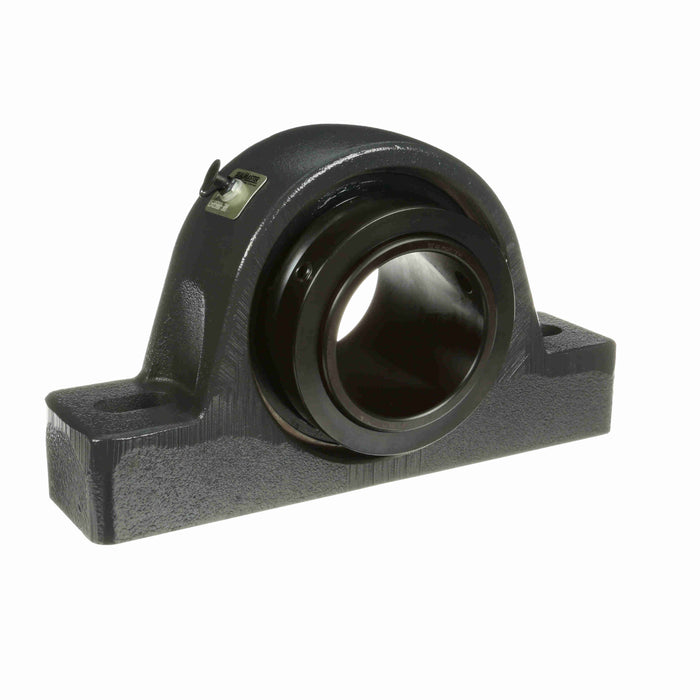 Sealmaster USRB5000-308-C Mounted Spherical Roller Bearings, Black Oxide Bearing, Pillow Block Bearings, 3-1/2" Diameter, Cast Iron Housing, Two Set Screw Lock Collars, Contact Seal, 