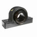 Sealmaster USRBF5000-315 Mounted Spherical Roller Bearings, Black Oxide Bearing, 4 Bolt Pillow Block Bearings, 3-15/16" Diameter, Cast Iron Housing, Two Set Screw Lock Collars, Felt Labyrinth Seal, 