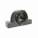 Sealmaster USRB5000-407-C Mounted Spherical Roller Bearings, Black Oxide Bearing, 4 Bolt Pillow Block Bearings, 4-7/16" Diameter, Cast Iron Housing, Two Set Screw Lock Collars, Contact Seal, 