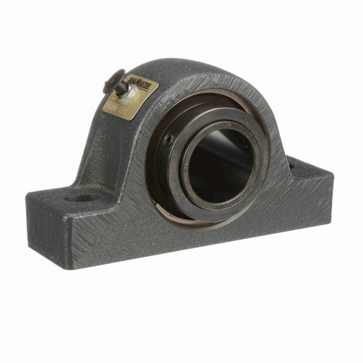 Sealmaster USRB5000E-215-C Mounted Spherical Roller Bearings, Black Oxide Bearing, Pillow Block Bearings, 2-15/16" Diameter, Cast Iron Housing, Two Set Screw Lock Collars, Contact Seal, 