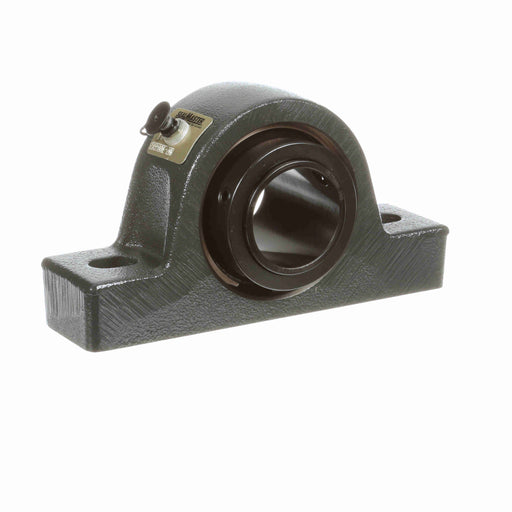 Sealmaster USRB5000E-200 Mounted Spherical Roller Bearings, Black Oxide Bearing, Pillow Block Bearings, 2" Diameter, Cast Iron Housing, Two Set Screw Lock Collars, Felt Labyrinth Seal, 