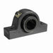 Sealmaster USRB5000E-203 Mounted Spherical Roller Bearings, Black Oxide Bearing, Pillow Block Bearings, 2-3/16" Diameter, Cast Iron Housing, Two Set Screw Lock Collars, Felt Labyrinth Seal, 