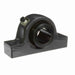 Sealmaster USRB5000E-203-C Mounted Spherical Roller Bearings, Black Oxide Bearing, Pillow Block Bearings, 2-3/16" Diameter, Cast Iron Housing, Two Set Screw Lock Collars, Contact Seal, 