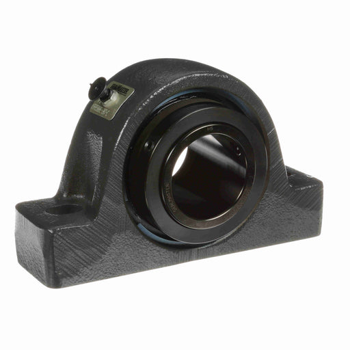 Sealmaster USRB5000E-207-C Mounted Spherical Roller Bearings, Black Oxide Bearing, Pillow Block Bearings, 2-7/16" Diameter, Cast Iron Housing, Two Set Screw Lock Collars, Contact Seal, 