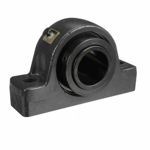 Sealmaster USRB5000E-211 Mounted Spherical Roller Bearings, Black Oxide Bearing, Pillow Block Bearings, 2-11/16" Diameter, Cast Iron Housing, Two Set Screw Lock Collars, Felt Labyrinth Seal, 