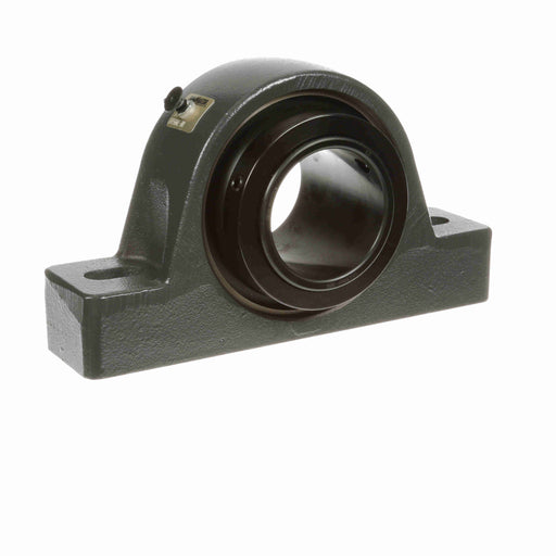 Sealmaster USRB5000E-308 Mounted Spherical Roller Bearings, Black Oxide Bearing, Pillow Block Bearings, 3-1/2" Diameter, Cast Iron Housing, Two Set Screw Lock Collars, Felt Labyrinth Seal, 