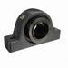 Sealmaster USRB5000E-315 Mounted Spherical Roller Bearings, Black Oxide Bearing, Pillow Block Bearings, 3-15/16" Diameter, Cast Iron Housing, Two Set Screw Lock Collars, Felt Labyrinth Seal, 