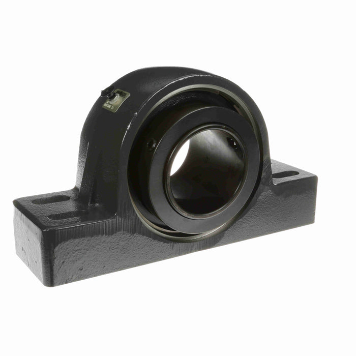 Sealmaster USRBF5000E-315 Mounted Spherical Roller Bearings, Black Oxide Bearing, 4 Bolt Pillow Block Bearings, 3-15/16" Diameter, Cast Iron Housing, Two Set Screw Lock Collars, Felt Labyrinth Seal, 