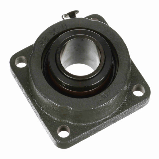 Sealmaster USFB5000-112 Mounted Spherical Roller Bearings, Black Oxide Bearing, 4 Bolt Flange Bearings, 1-3/4" Diameter, Cast Iron Housing, Two Set Screw Lock Collars, Felt Labyrinth Seal, 