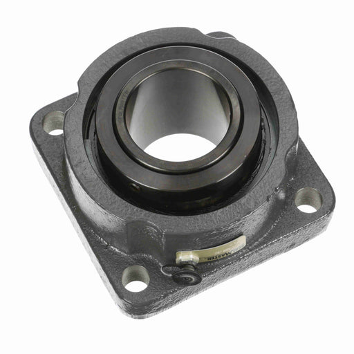 Sealmaster USFB5000-208 Mounted Spherical Roller Bearings, Black Oxide Bearing, 4 Bolt Flange Bearings, 2-1/2" Diameter, Cast Iron Housing, Two Set Screw Lock Collars, Felt Labyrinth Seal, 