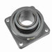 Sealmaster USFB5000-307 Mounted Spherical Roller Bearings, Black Oxide Bearing, 4 Bolt Flange Bearings, 3-7/16" Diameter, Cast Iron Housing, Two Set Screw Lock Collars, Felt Labyrinth Seal, 