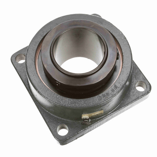 Sealmaster USFB5000AE-200-C Mounted Spherical Roller Bearings, Black Oxide Bearing, 4 Bolt Flange Bearings, 2" Diameter, Cast Iron Housing, Adapter Locking, Contact Seal, 