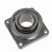 Sealmaster USFB5000E-307-C Mounted Spherical Roller Bearings, Black Oxide Bearing, 4 Bolt Flange Bearings, 3-7/16" Diameter, Cast Iron Housing, Two Set Screw Lock Collars, Contact Seal, 