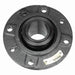 Sealmaster USFC5000-112 Mounted Spherical Roller Bearings, Black Oxide Bearing, 4 Bolt Piloted Flange Bearings, 1-3/4" Diameter, Cast Iron Housing, Two Set Screw Lock Collars, Felt Labyrinth Seal, 