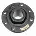 Sealmaster USFC5000-115 Mounted Spherical Roller Bearings, Black Oxide Bearing, 4 Bolt Piloted Flange Bearings, 1-15/16" Diameter, Cast Iron Housing, Two Set Screw Lock Collars, Felt Labyrinth Seal, 