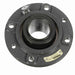 Sealmaster USFC5000-200 Mounted Spherical Roller Bearings, Black Oxide Bearing, 4 Bolt Piloted Flange Bearings, 2" Diameter, Cast Iron Housing, Two Set Screw Lock Collars, Felt Labyrinth Seal, 