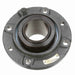 Sealmaster USFC5000-208 Mounted Spherical Roller Bearings, Black Oxide Bearing, 4 Bolt Piloted Flange Bearings, 2-1/2" Diameter, Cast Iron Housing, Two Set Screw Lock Collars, Felt Labyrinth Seal, 