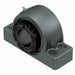 Sealmaster USRBF5000K-307-C Mounted Spherical Roller Bearings, Black Oxide Bearing, 4 Bolt Pillow Block Bearings, 3-7/16" Diameter, Cast Iron Housing, Adapter Locking, Contact Seal, 