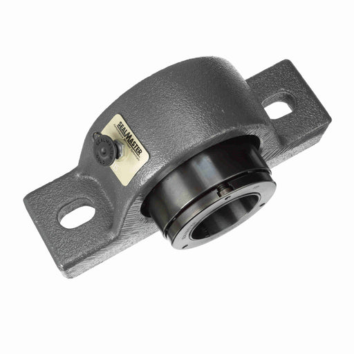 Sealmaster USRB5000A-215 Mounted Spherical Roller Bearings, Black Oxide Bearing, Pillow Block Bearings, 2-15/16" Diameter, Cast Iron Housing, Adapter Locking, Felt Labyrinth Seal, 