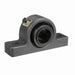 Sealmaster USRBE5000A-203 Mounted Spherical Roller Bearings, Black Oxide Bearing, Pillow Block Bearings, 2-3/16" Diameter, Cast Iron Housing, Adapter Locking, Felt Labyrinth Seal, 